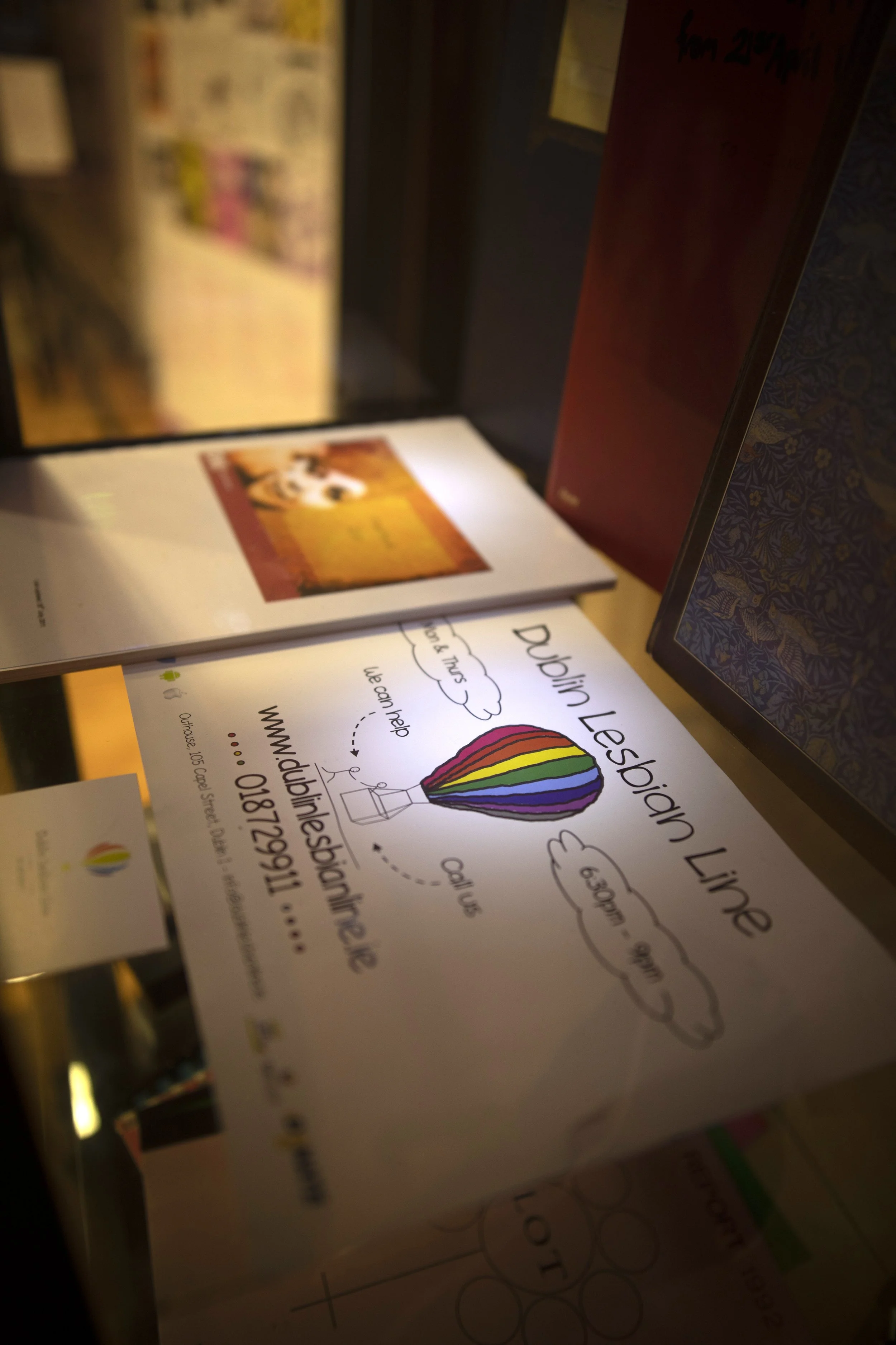 Unshrinking Violets exhibition elements by Hazel Coonagh