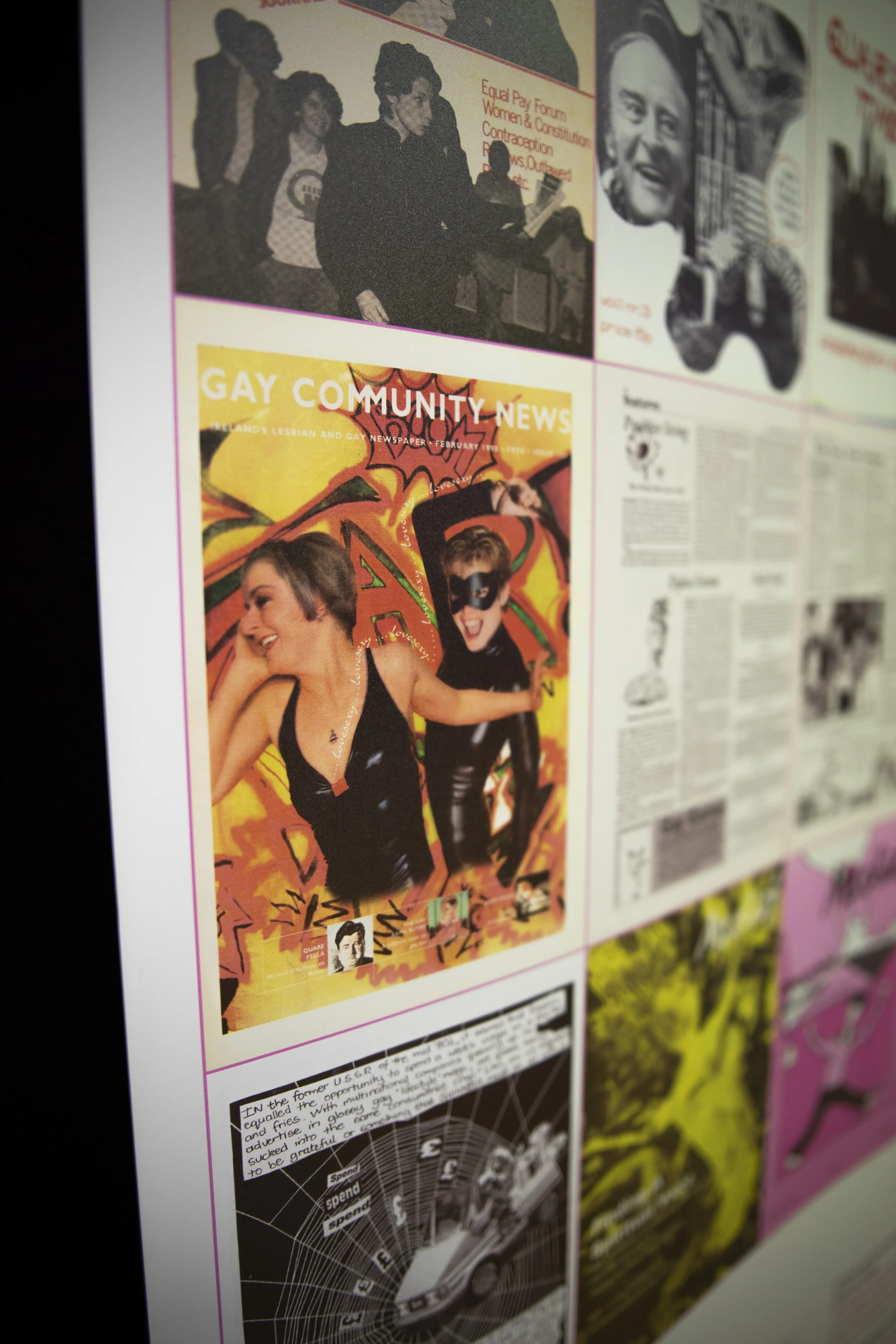 Unshrinking Violets exhibition elements by Hazel Coonagh