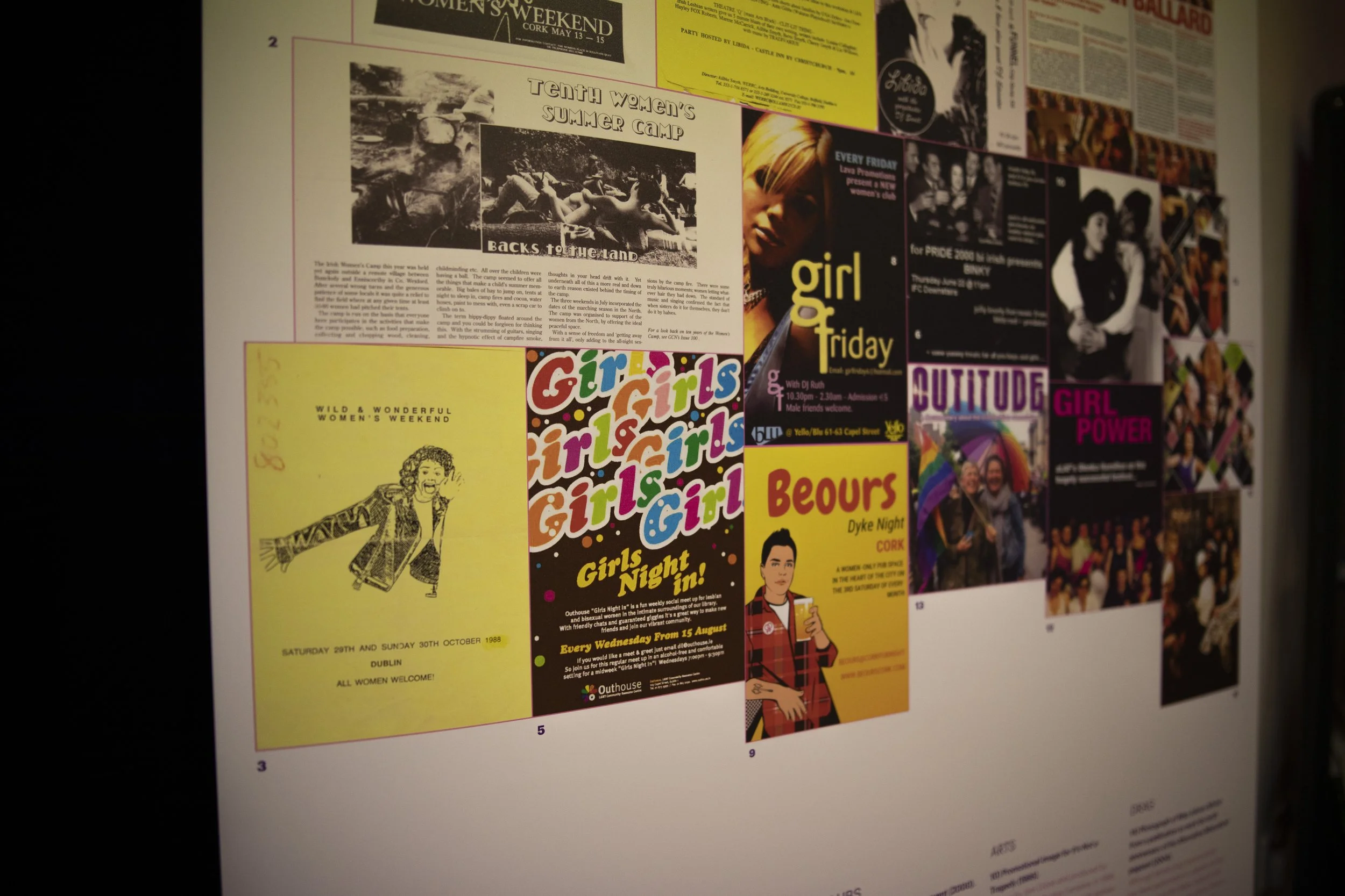 Unshrinking Violets exhibition elements by Hazel Coonagh