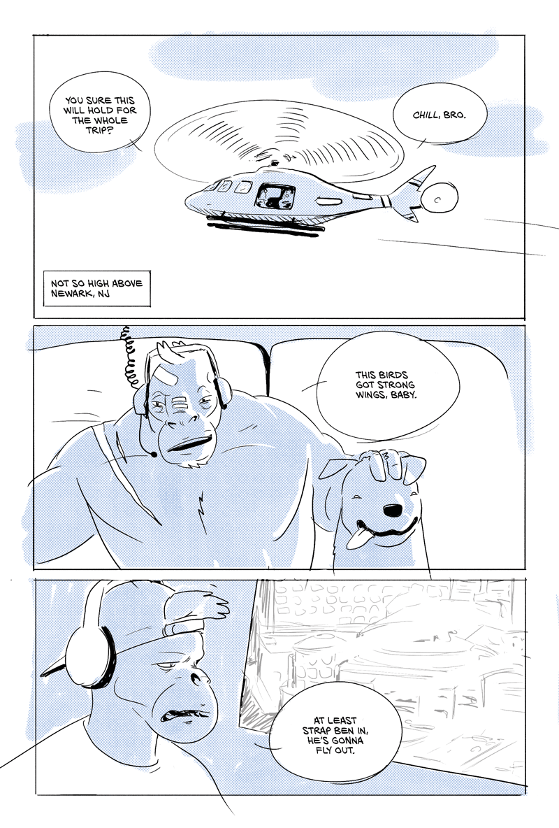 Pithecus Sketch Comic