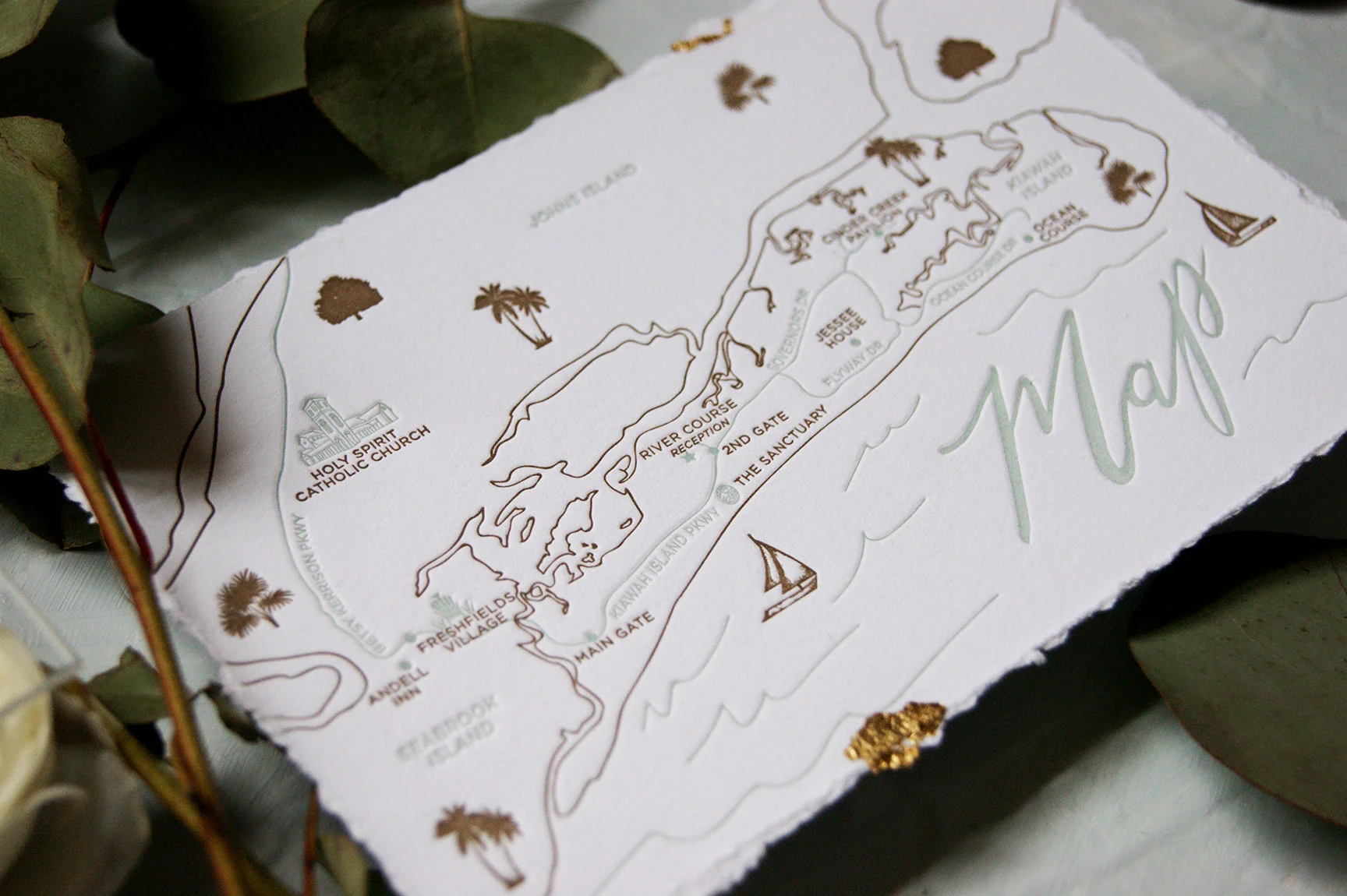 Kiawah Island Wedding Map