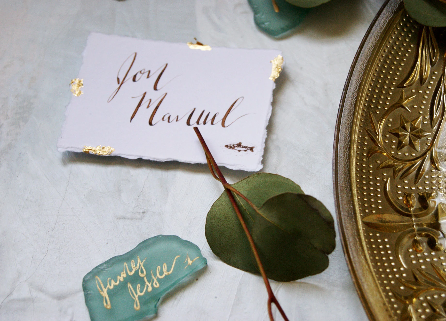 Kiawah Island Calligraphy Place Cards