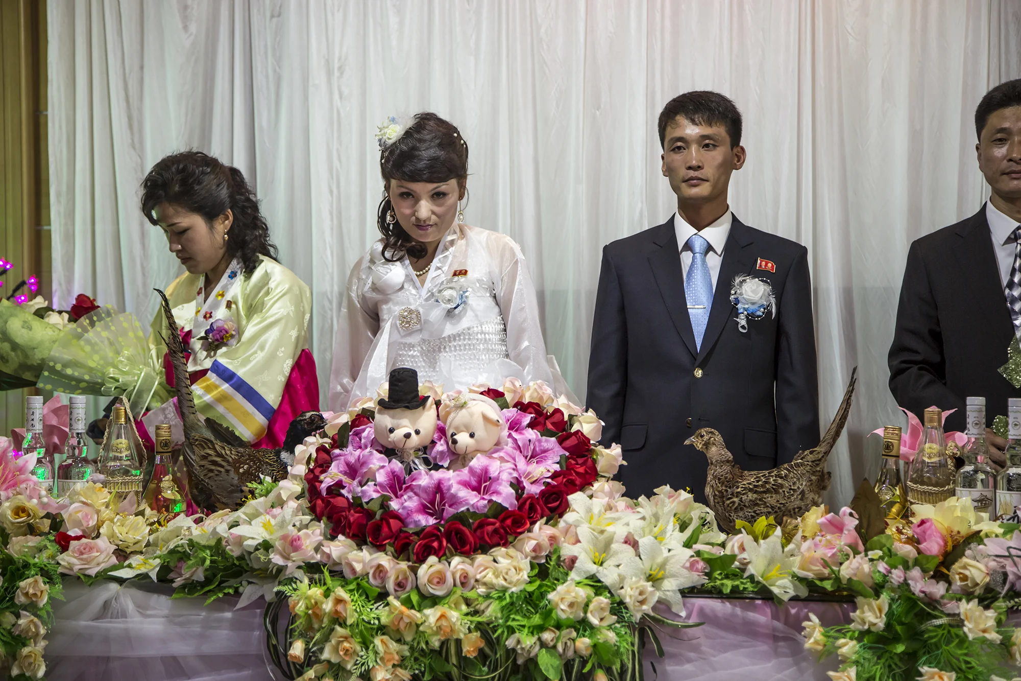 Crashing a North Korean Wedding. Note the "stink eye" from the bride.