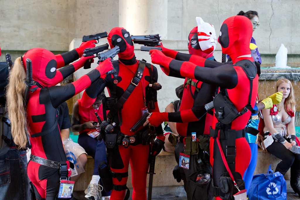 Sure, there's always been many Deadpools at every convention, but these tricksters are growing in number with the 2016 film breaking box office records (@ardias, www.flickr.com)