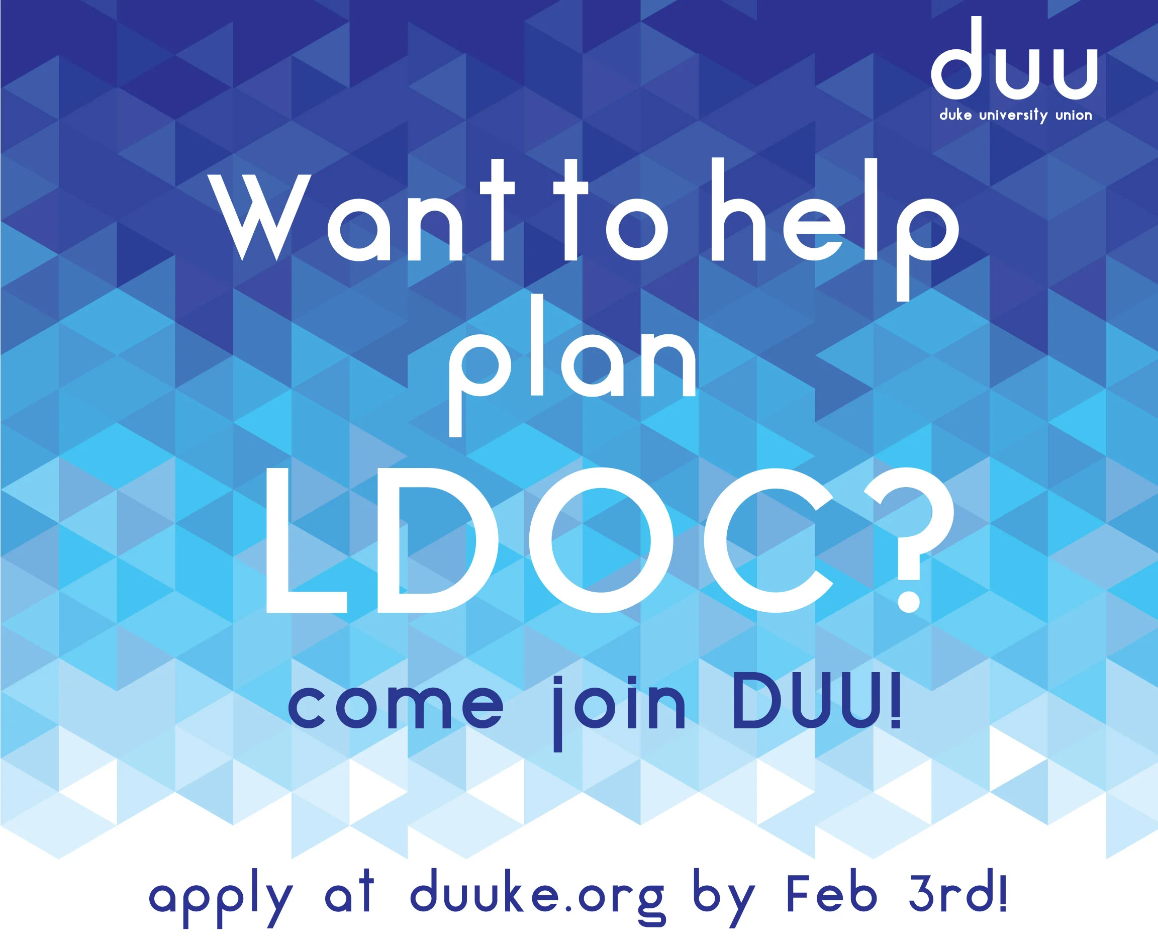 DUU Recruitment Banner