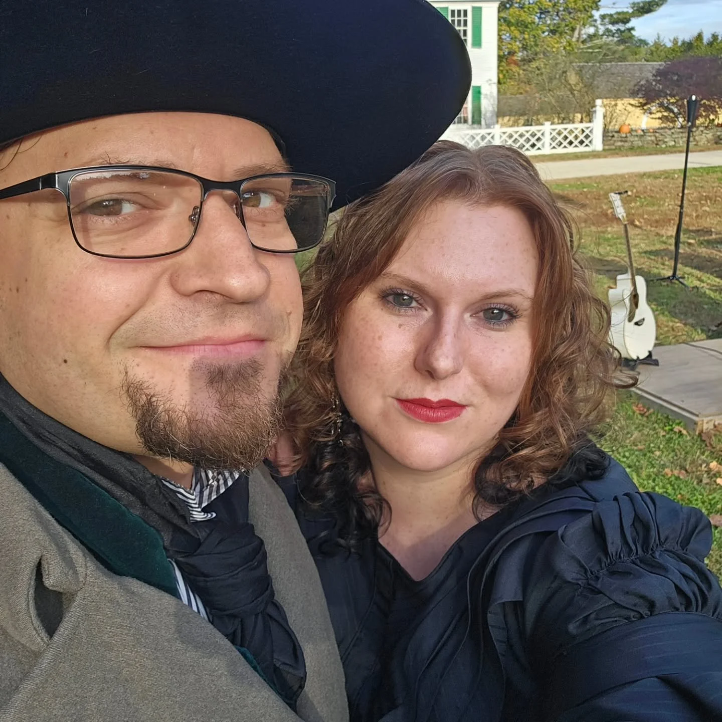 4 nights left for Phantoms By Firelight at @oldsturbridgevillage! We're having such a great time with this production.

Adding to the fun, we'll also be at Sturbridge Harvest Fest from 12:30-3:30 tomorrow (Sunday) 10/19 before heading to OSV. 

Two c