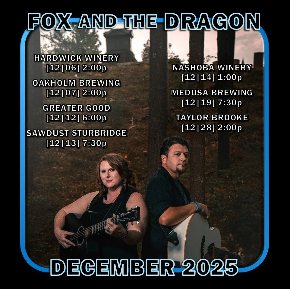 December is upon us! Check out our upcoming shows. 🦊🐲