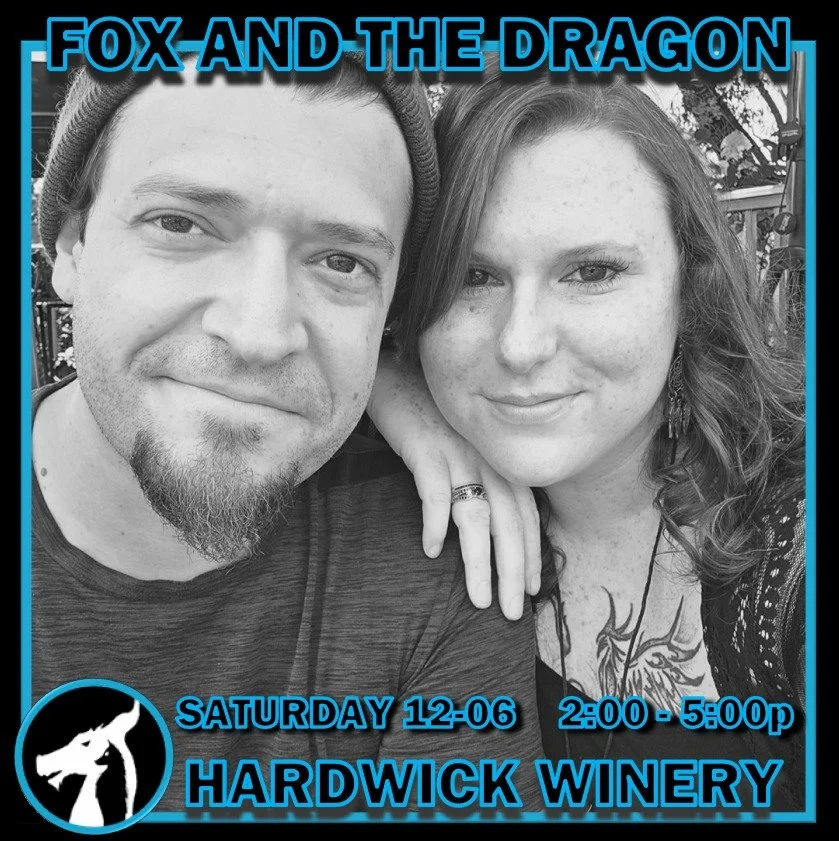 We're headed back to @Hardwick Vineyard &amp; Winery // @hardwick_vineyard_and_winery!! It feels like it's been ages. Hope to see you there! 🦊🐲