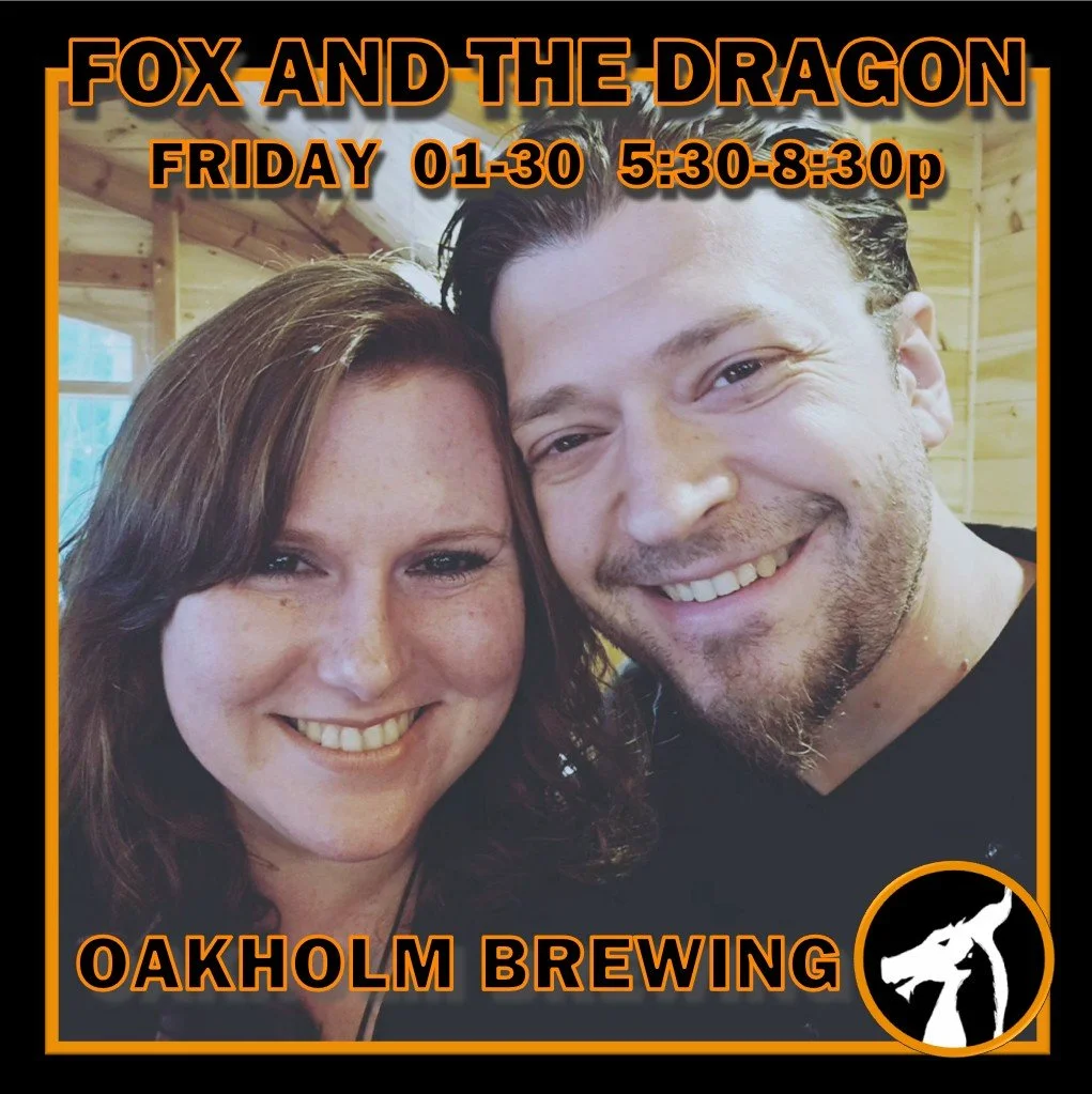 Tonight, we're on the road to Oakholm Brewing Company / @oakholmbrewing. We'll see you there! 🦊🐲
