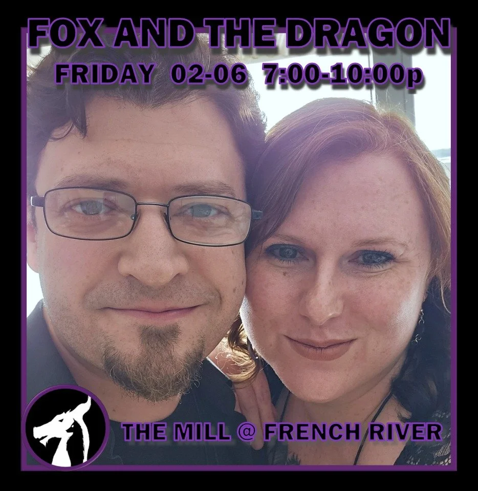 We're staying close to home tonight for a show at The Mill at French River / @themillatfrenchriver! 🦊🐲