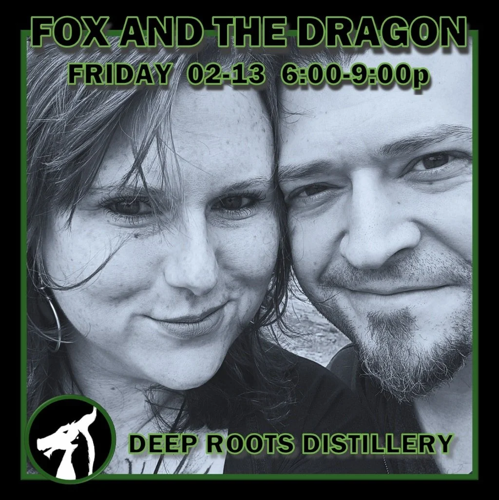 We're headed to @deeprootsdistilleryusa // Deep Roots Distillery USA for some Friday night fun! See you there. 🦊🐲