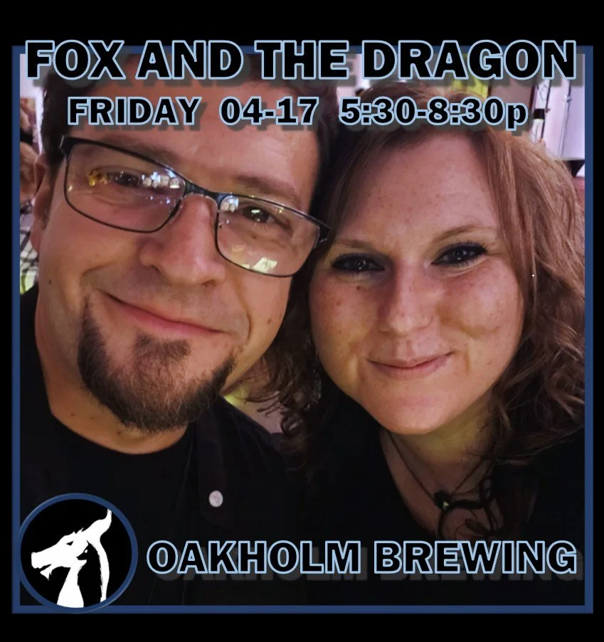 We'll see you this evening at Oakholm Brewing Company // @oakholmbrewing! 🦊🐲
