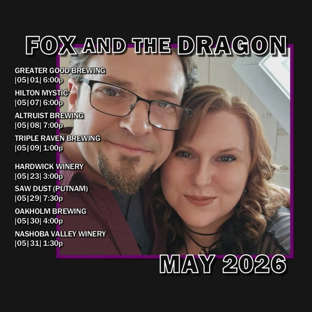 Here's our shows coming up in May with a short break for the Dragon's birthday! 🦊🐲