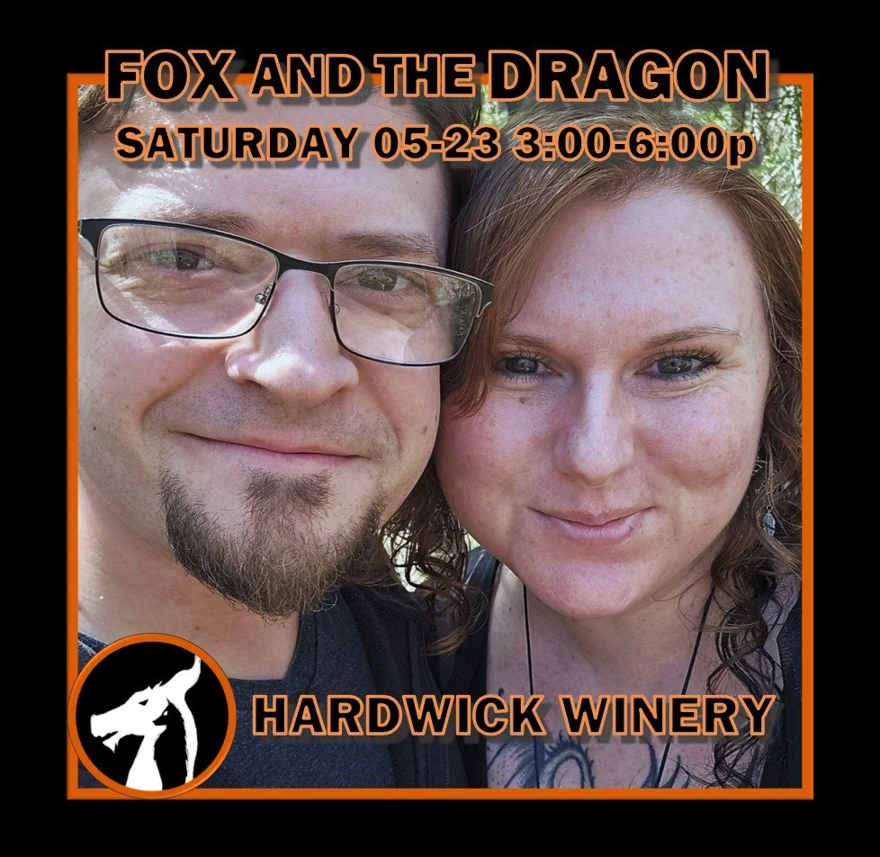 It's a great day for a trip to Hardwick Vineyard &amp; Winery // @hardwick_vineyard_and_winery! Blueberry wine, anybody? 🦊🐲