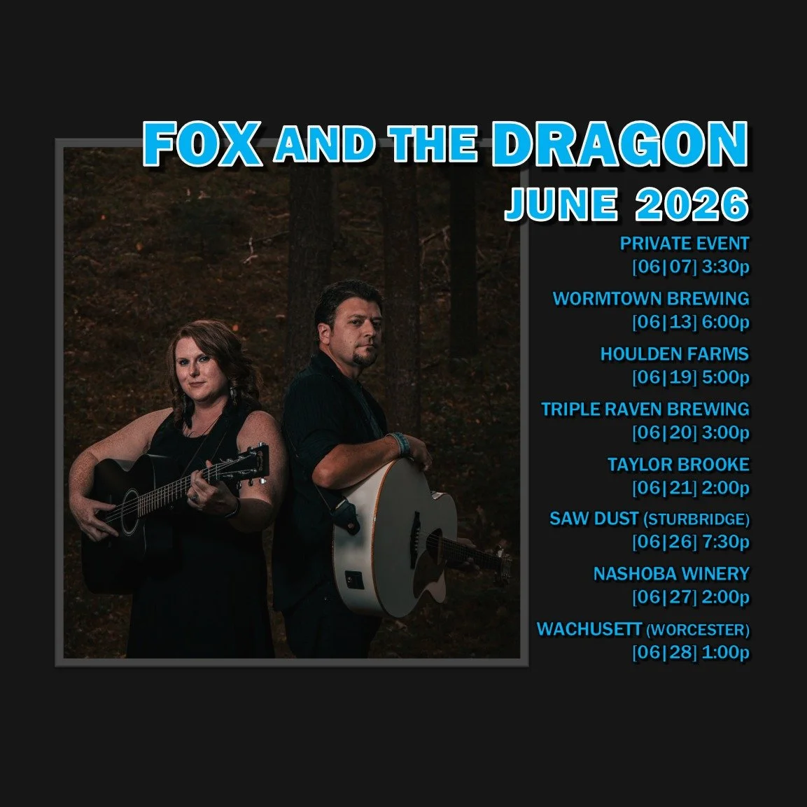 June is full of opportunities to see us live! 🦊🐲