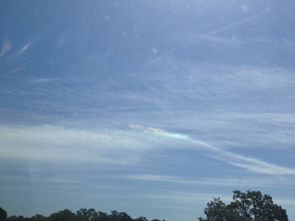Rainbow of Promise in the sky on the way down.