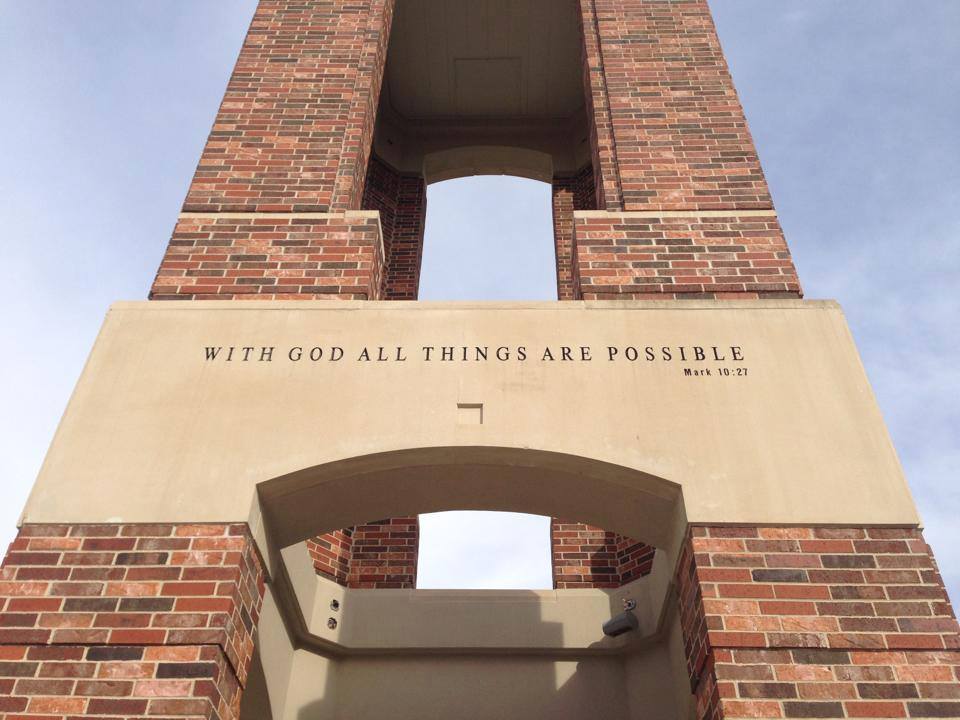 At Evangel University where the conference was held.