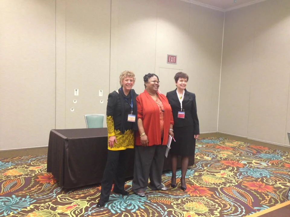 The legendary Cheryl Bridges Johns, Estrelda Alexander, and Kimberly Alexander. I thank God for these women who have paved a way and created space for people like me to have a place.