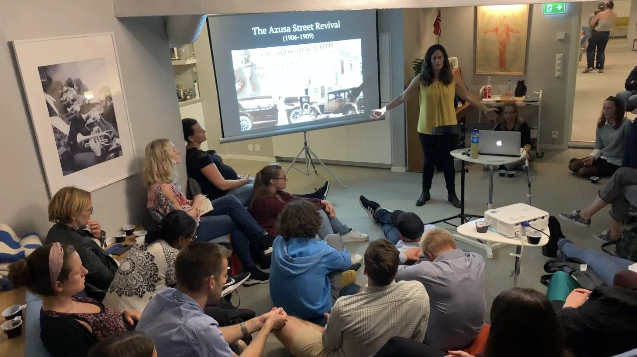 Releasing the Azusa Street story at a Revival Night in the basement foundations of T.B. Barratt’s church on August 22, 2019