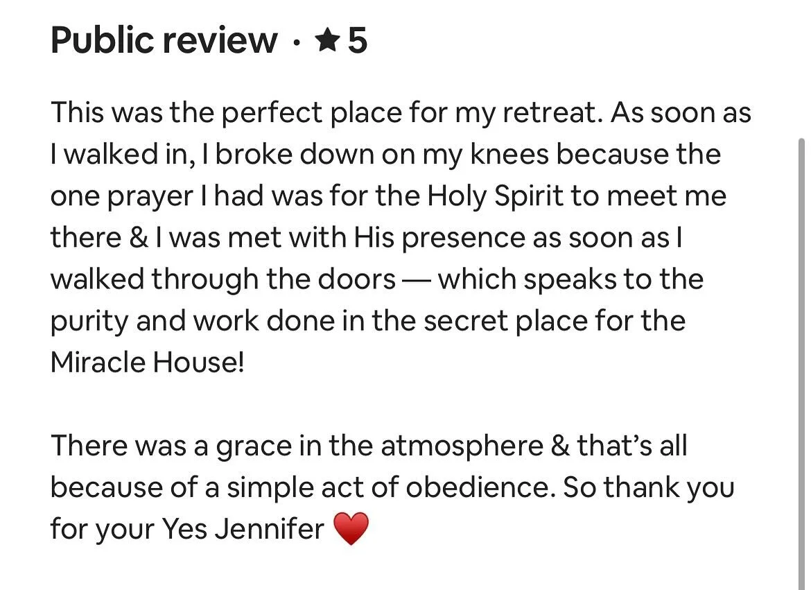This is why Miracle House @miracle_house exists. 🙌😭🔥 So blessed to hear that all the prayers, worship, and welcoming of the Holy Spirit to fill this space are are impacting each person who walks across the threshold into this set apart space. Cont