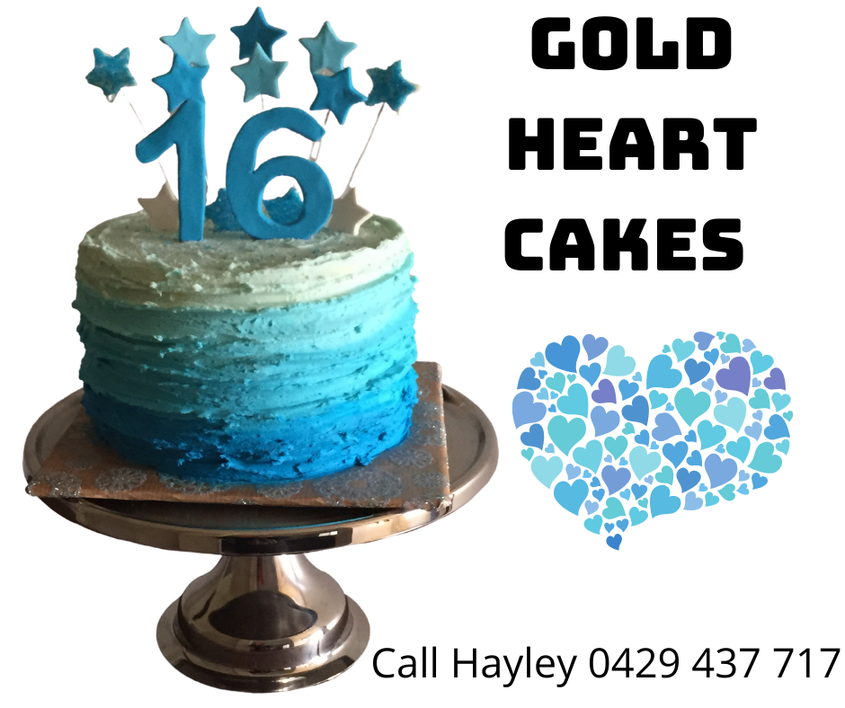 Blue ombre birthday cake
