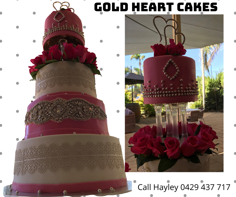 4 Tier - Hot Pink Bling
