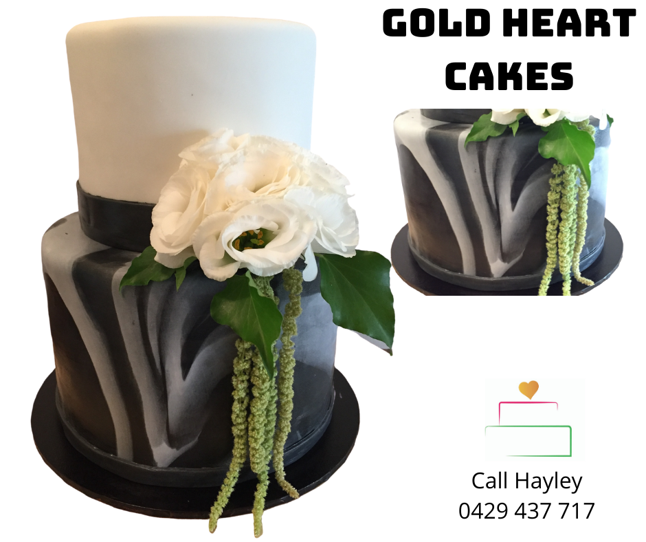 Marble Cake - Black and White