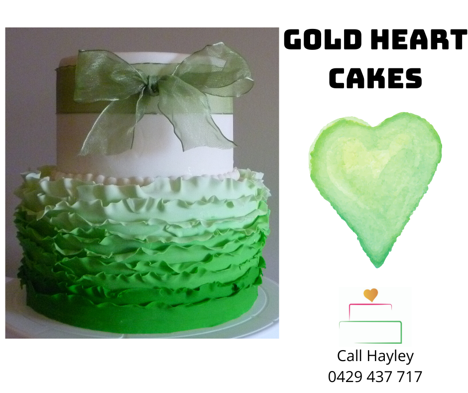 Two Tiered - Green Ruffle