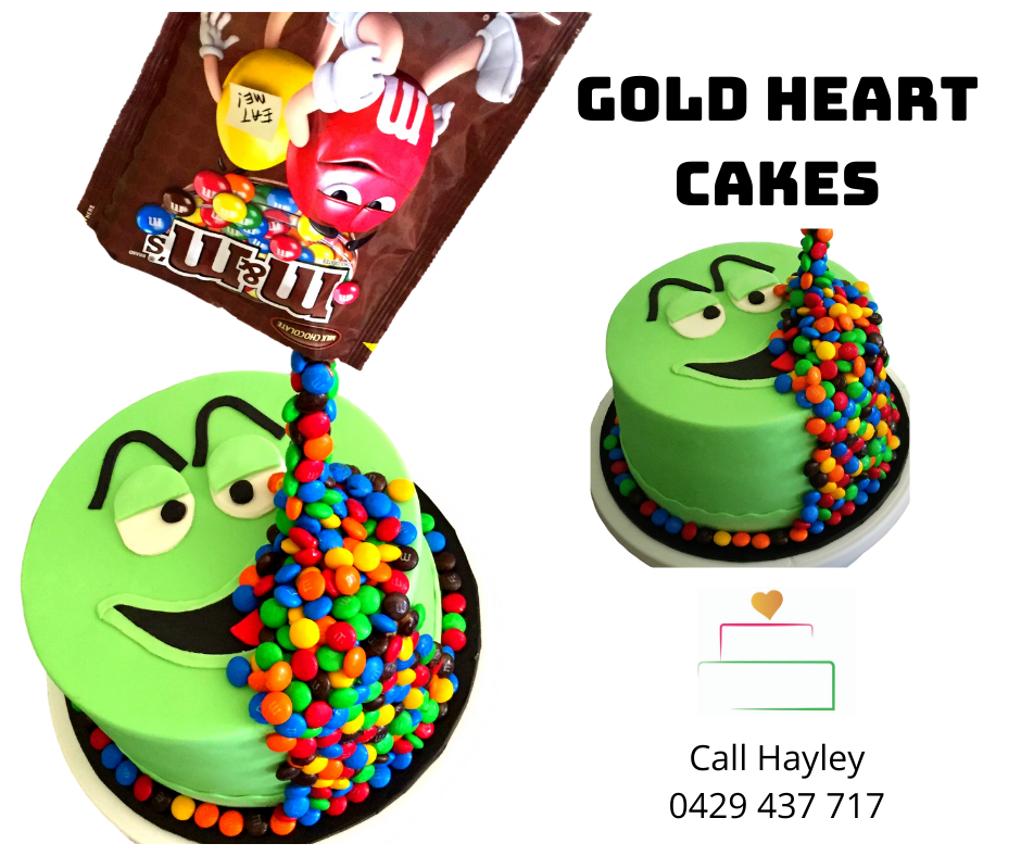 Green M&M Cake
