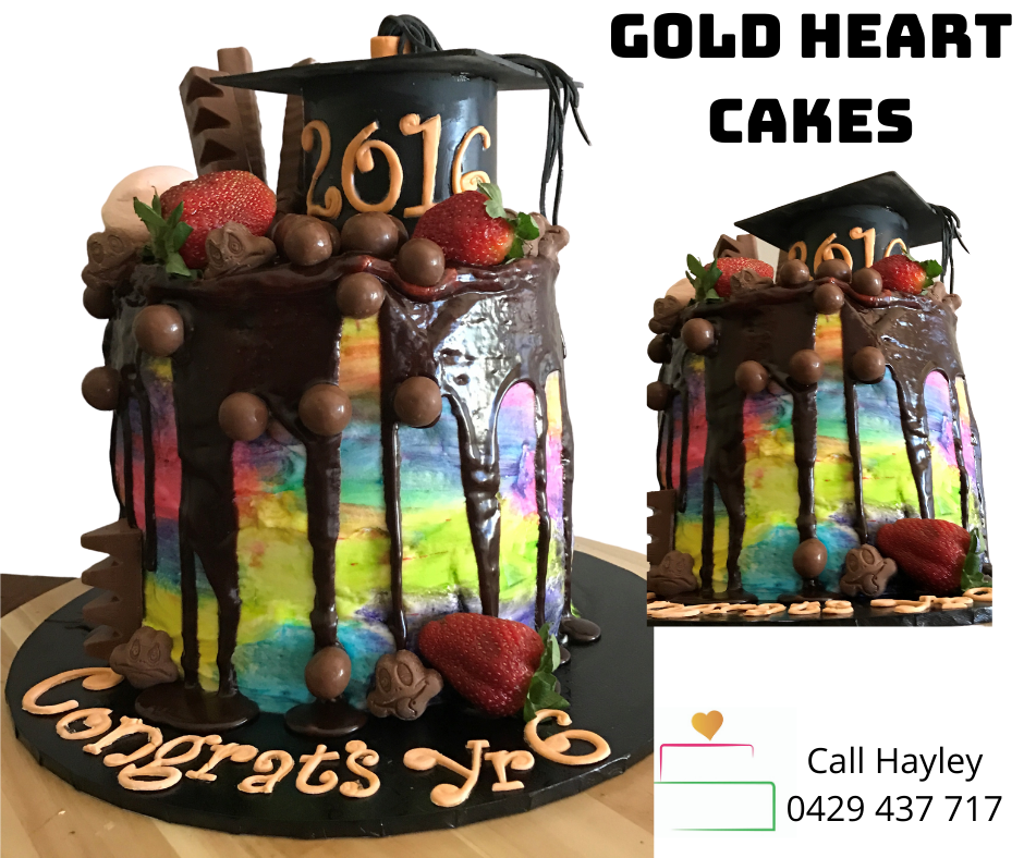 Graduation Drizzle Cake