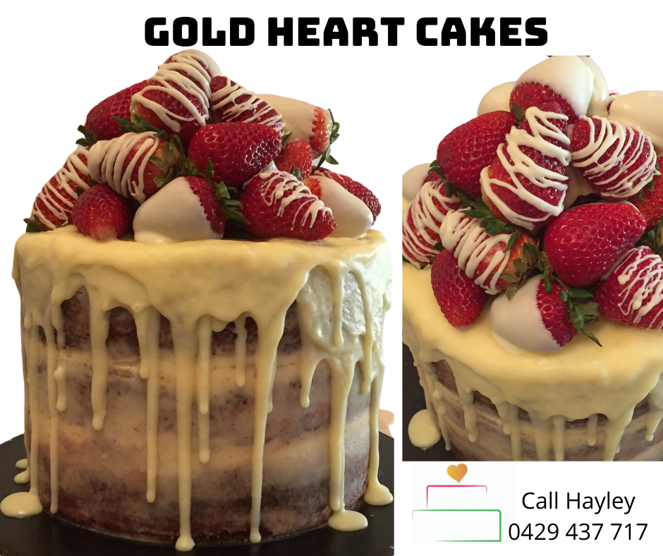 White Chocolate Drizzle with Strawberries