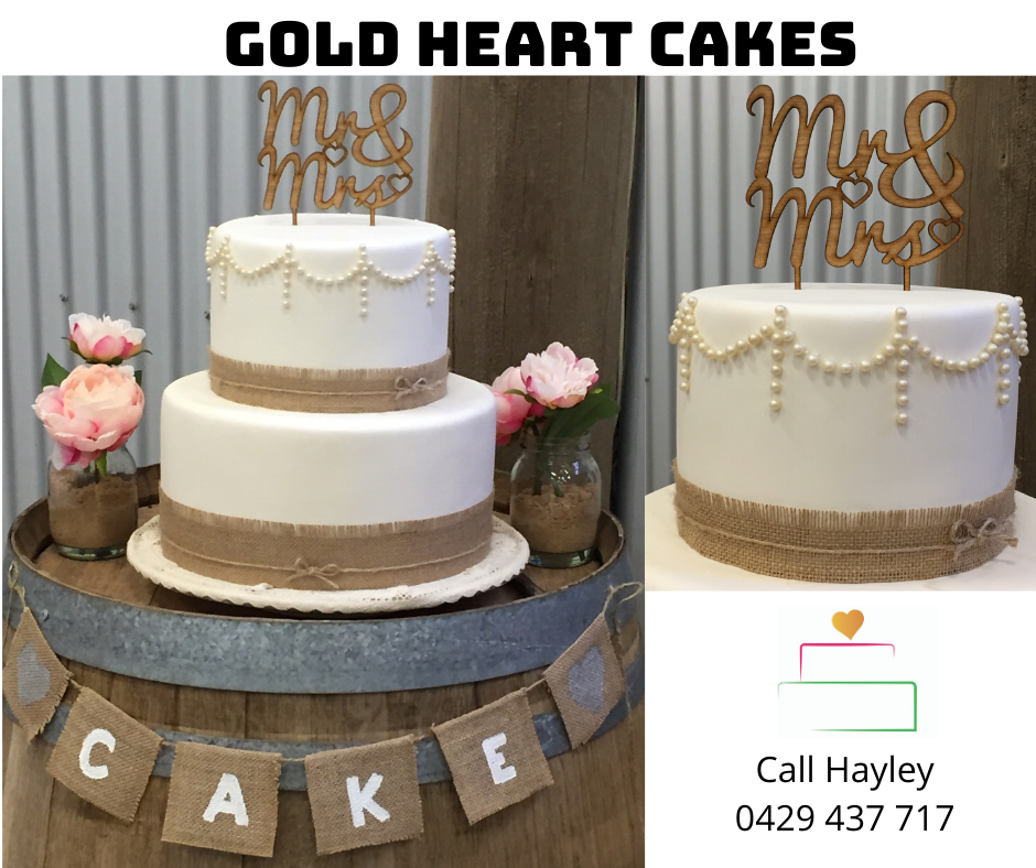 Two tier - Ivory fondant Wedding Cake with pearls