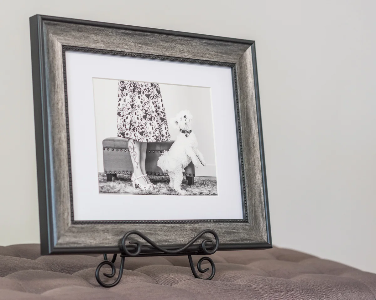 Adding a custom frame makes this matted fine art print really stand out!