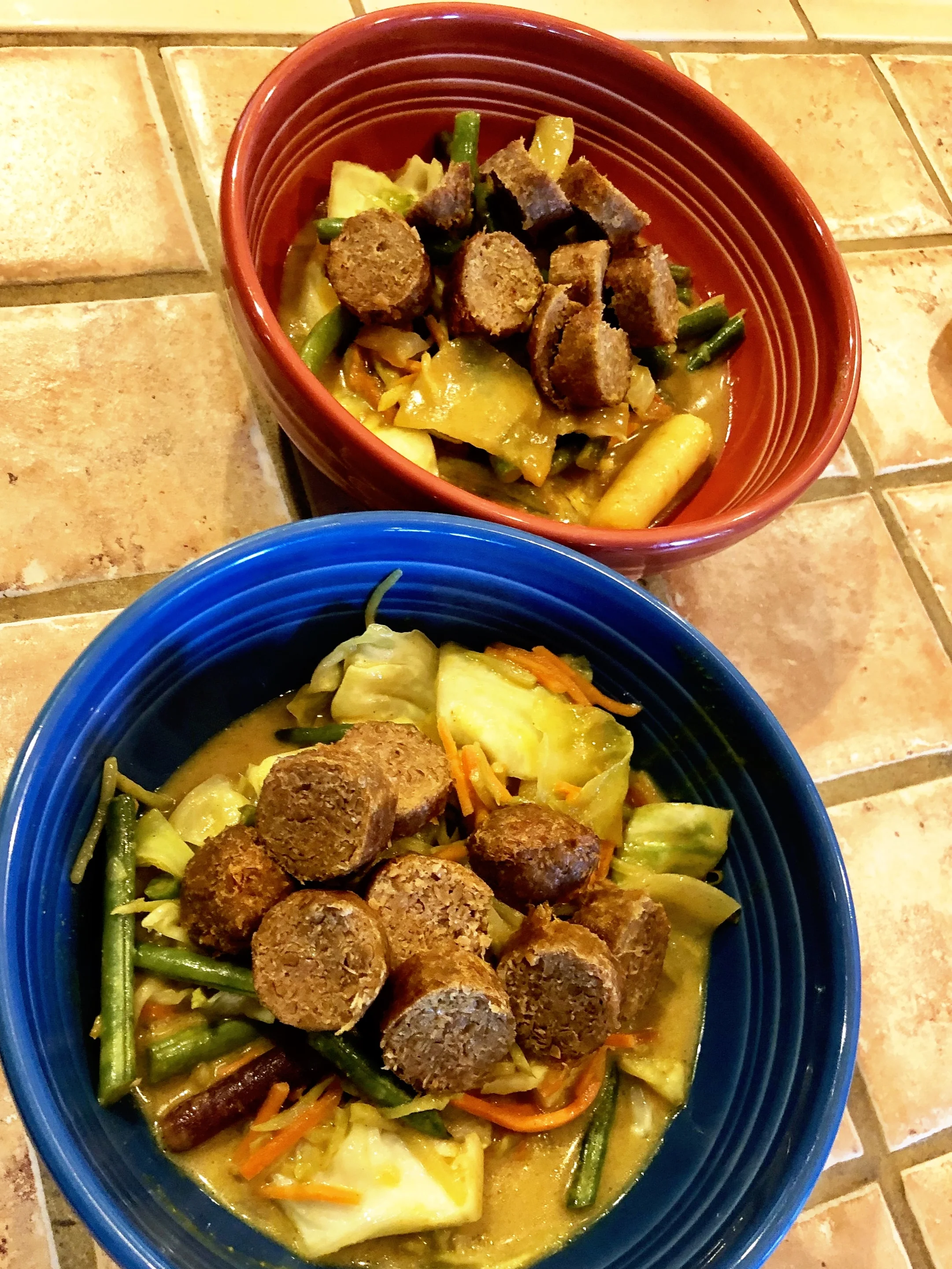 Topped with Beyond Sausage.