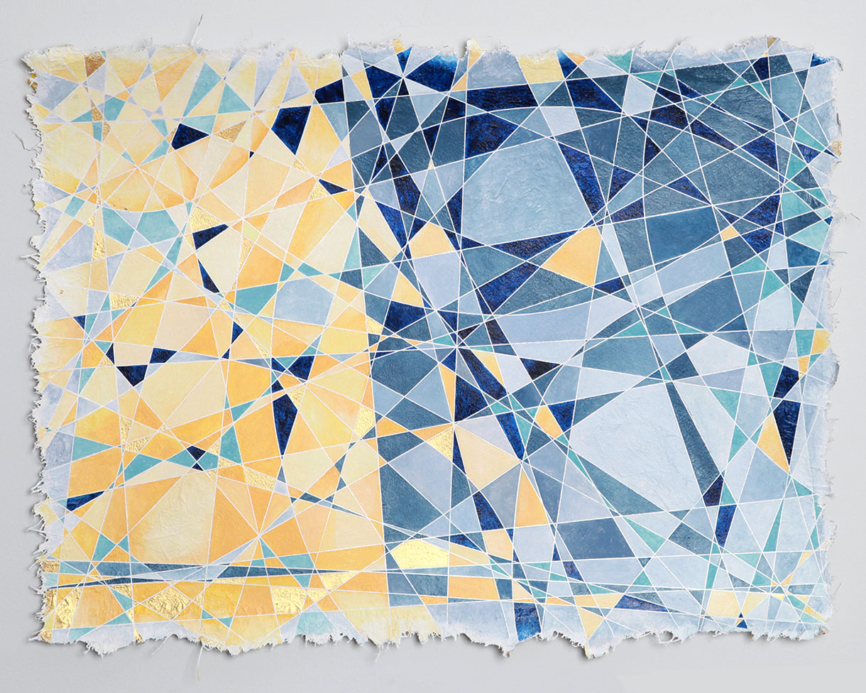  LUMINOUS FLUX &nbsp;| 2018 acrylic on paper 24 x 30 inches ___ 