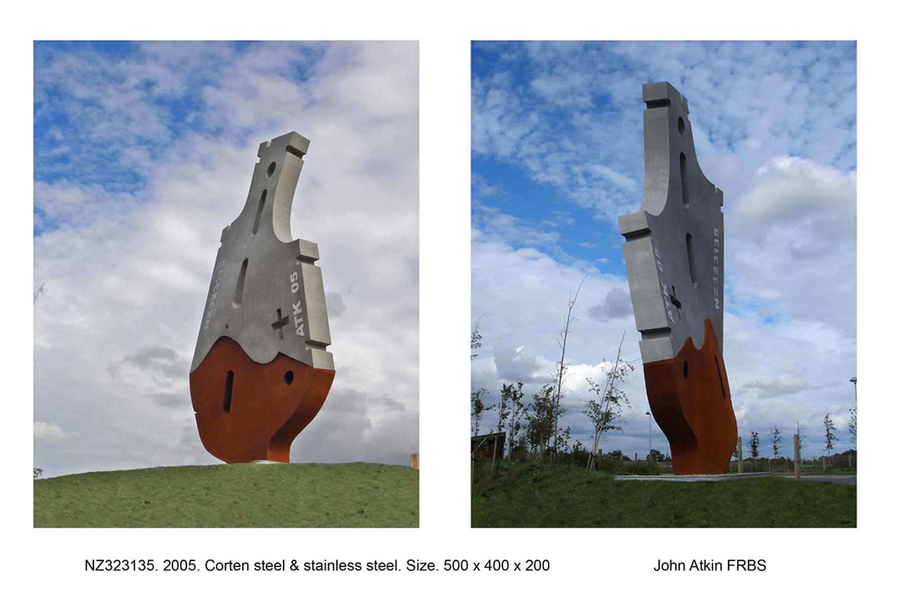 4. NZ323135. 2005. Corten & stainless steel. Hight 5 meters..jpg