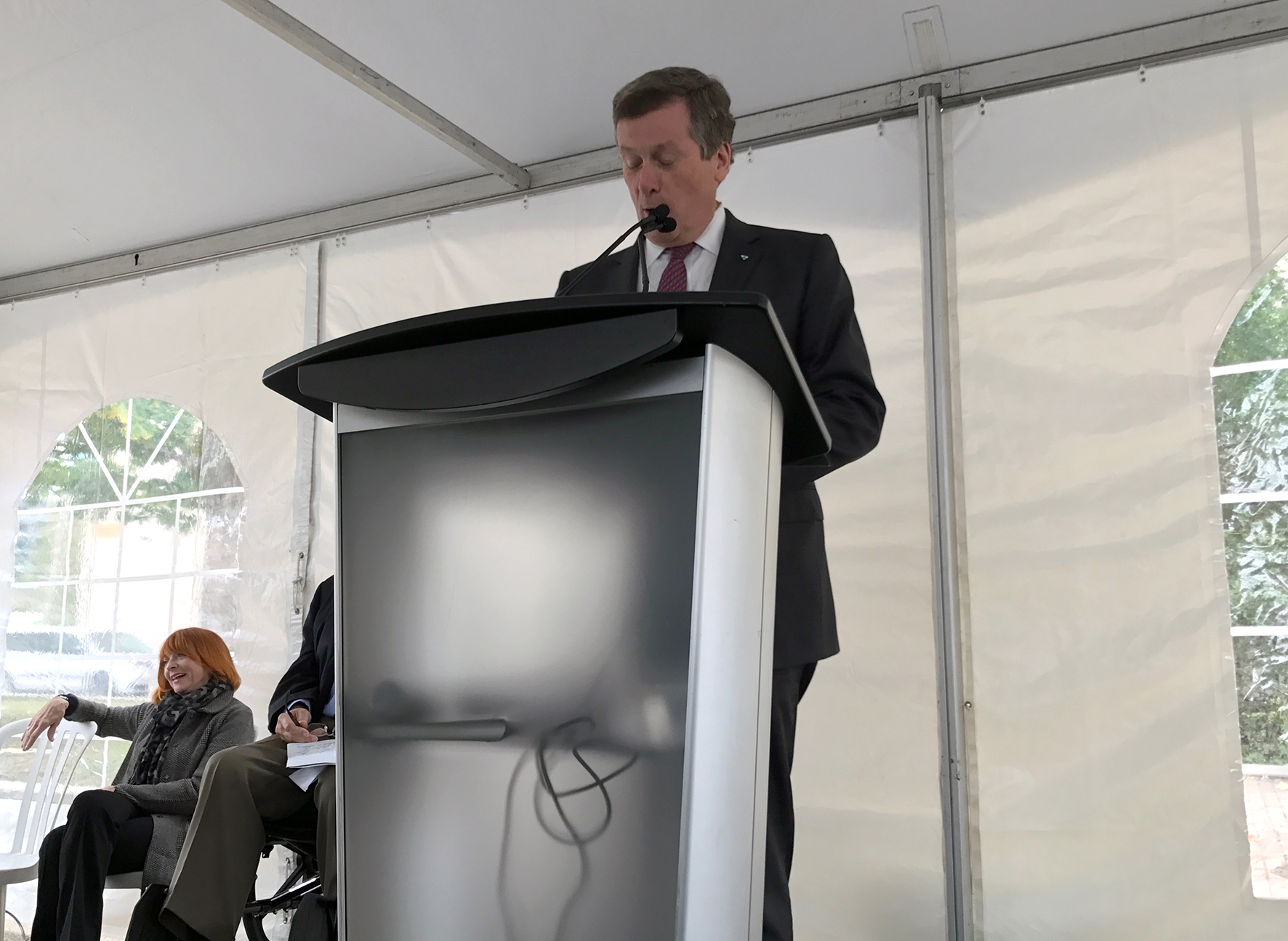 Mayor of Toronto, John Tory talking about Access to Justice