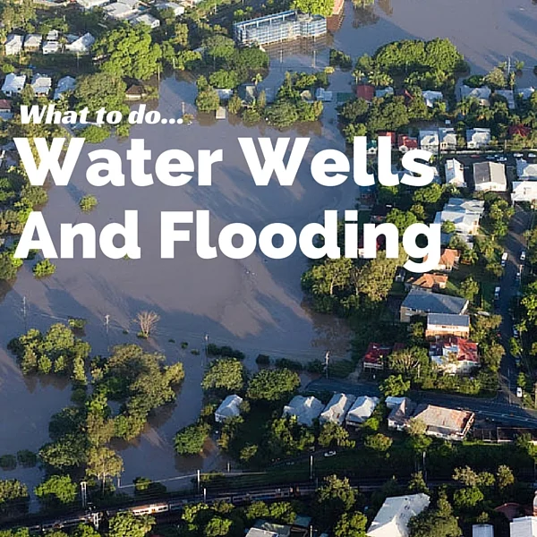Steps to take after a water well is flooded.