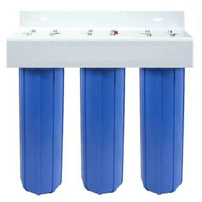 A whole house water filtration system solves water quality problems.