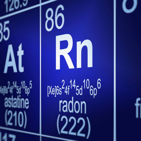 Radon in well water