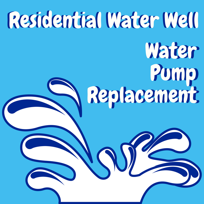 Replacing a residential well pump