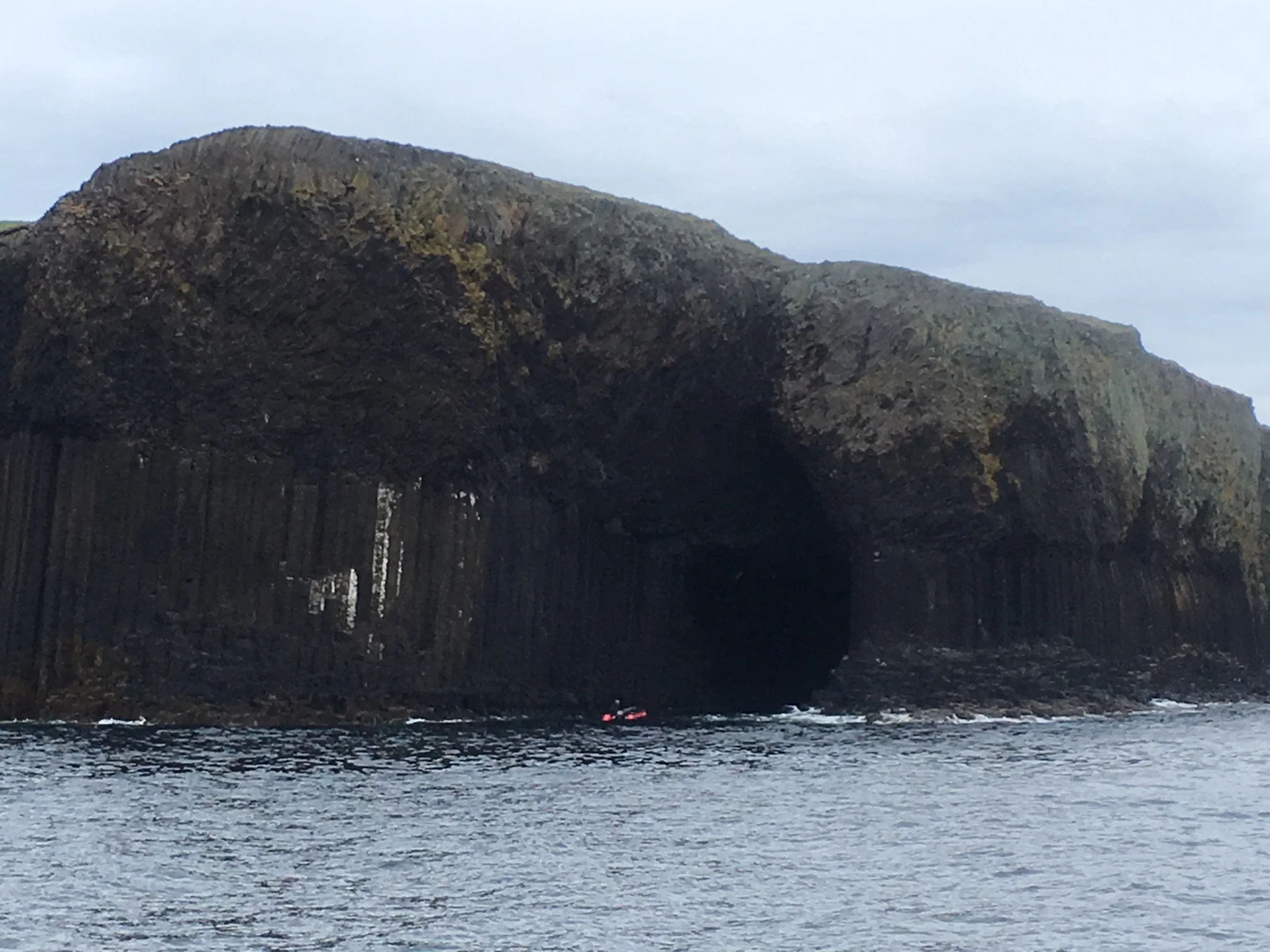 Eric inside Fingal's Cave