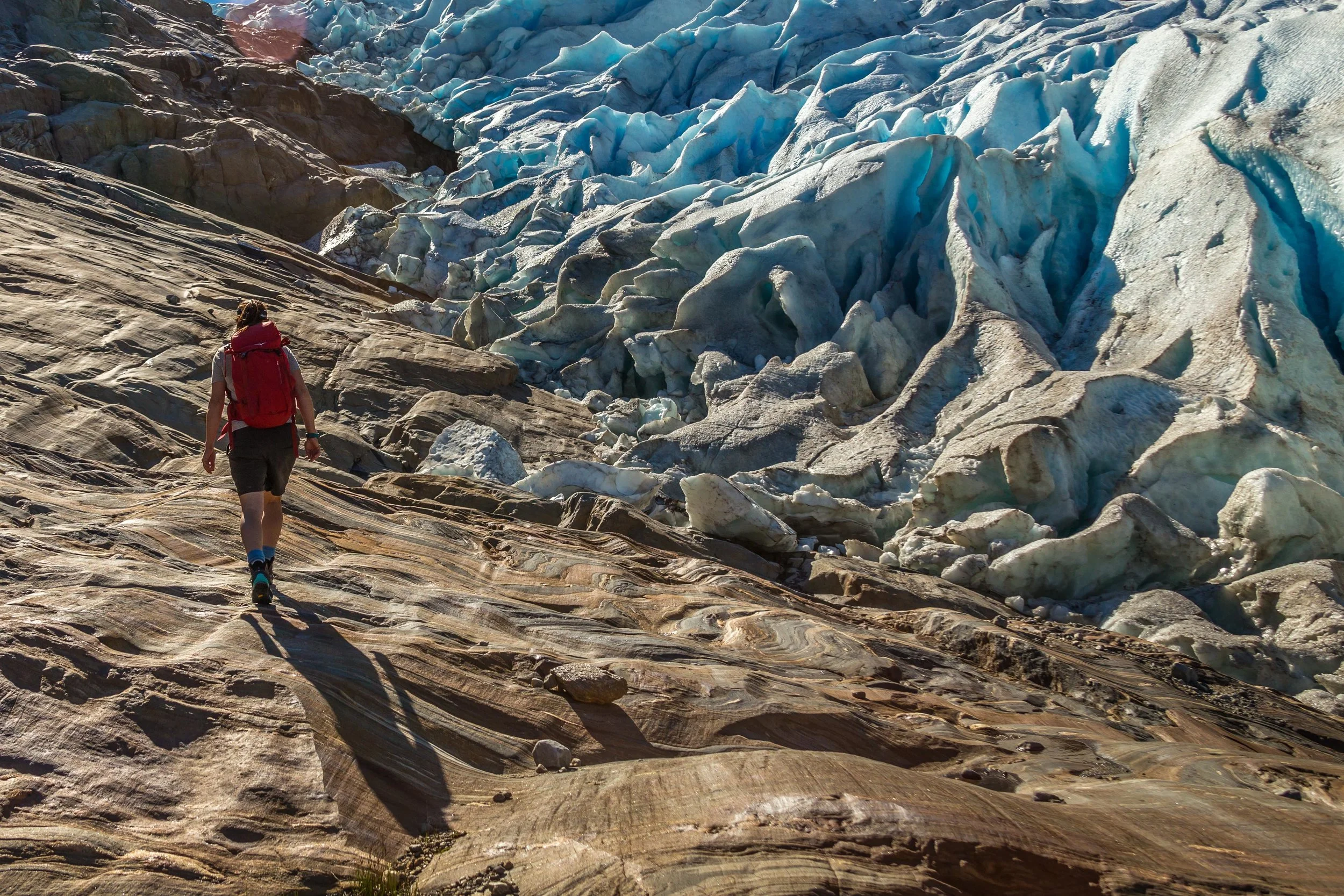 Up close to the glacier