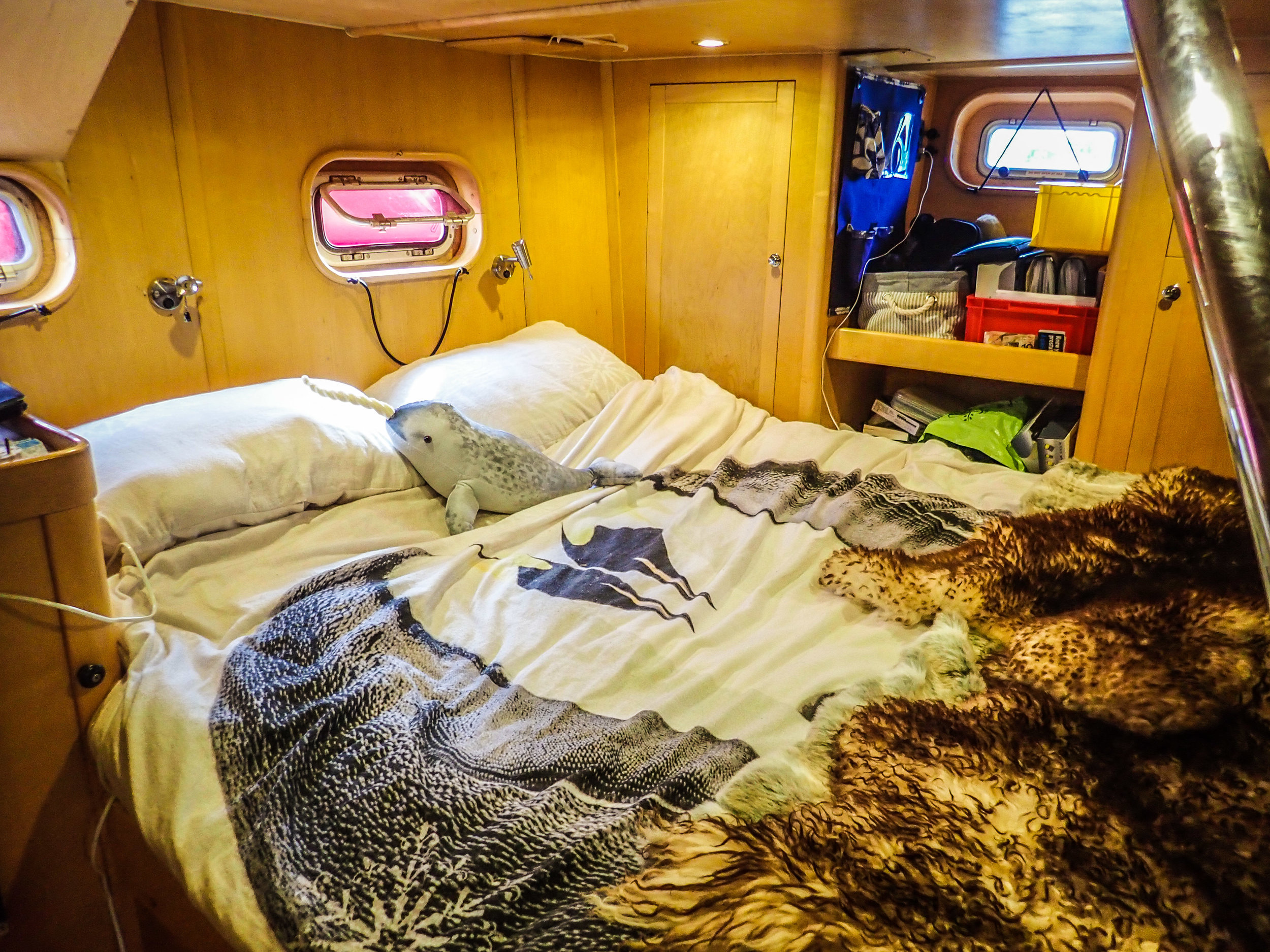The double aft cabin