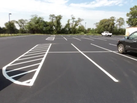 School Parking Lot Paving