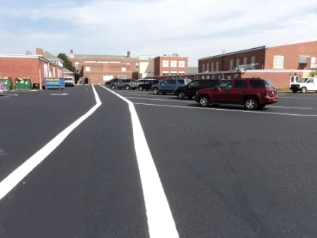 School Parking Lot Paving