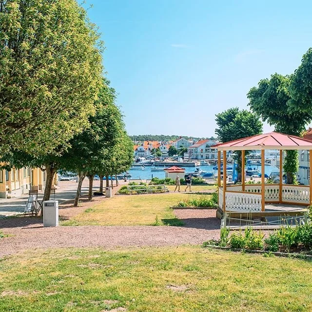 En somrig vy över paradisparken livar upp en regnig onsdag☀️#grandhotelmarstrand #grandtenan #marstrand #sommar #straxutanförgöteborg #nexttogothenburg