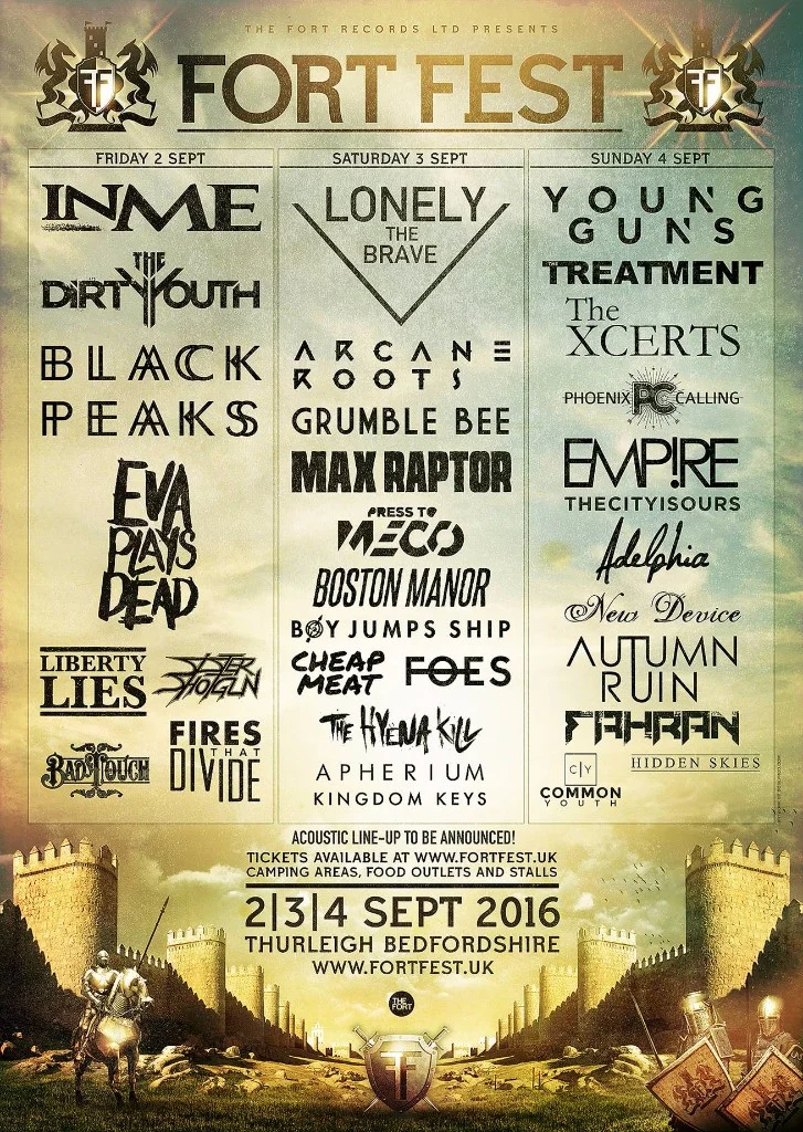 FORT FEST completes Main Stage line-up with THE XCERTS, EMP!RE, PRESS TO MECO and more!