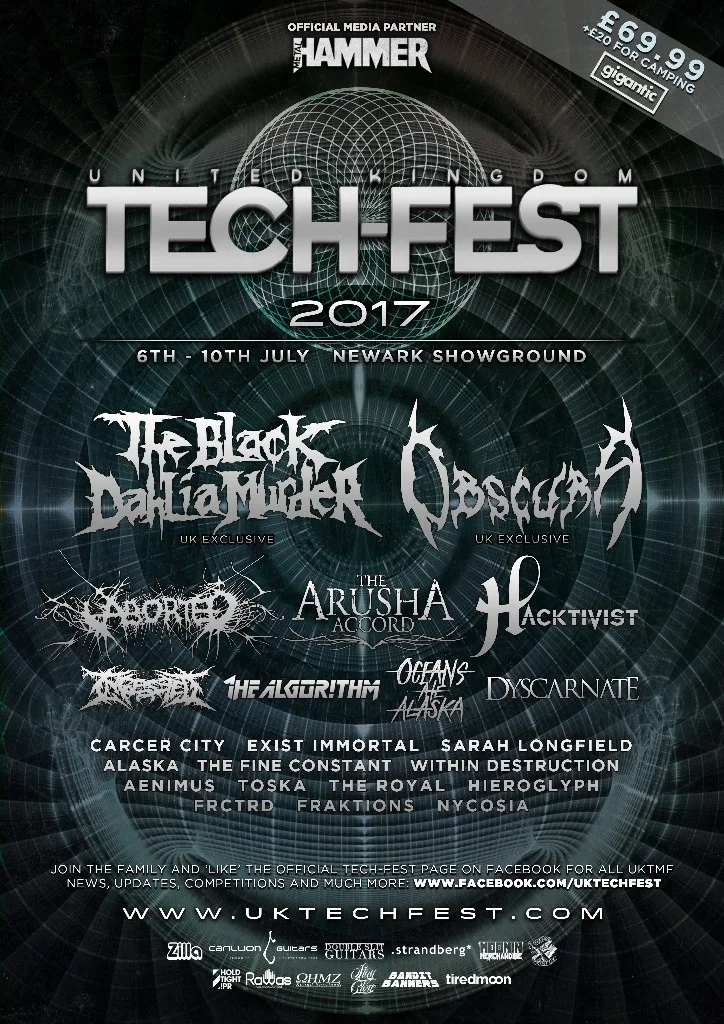 UK TECH-FEST Returns in 2017 Announcing THE BLACK DAHLIA MURDER, OBSCURA and much more