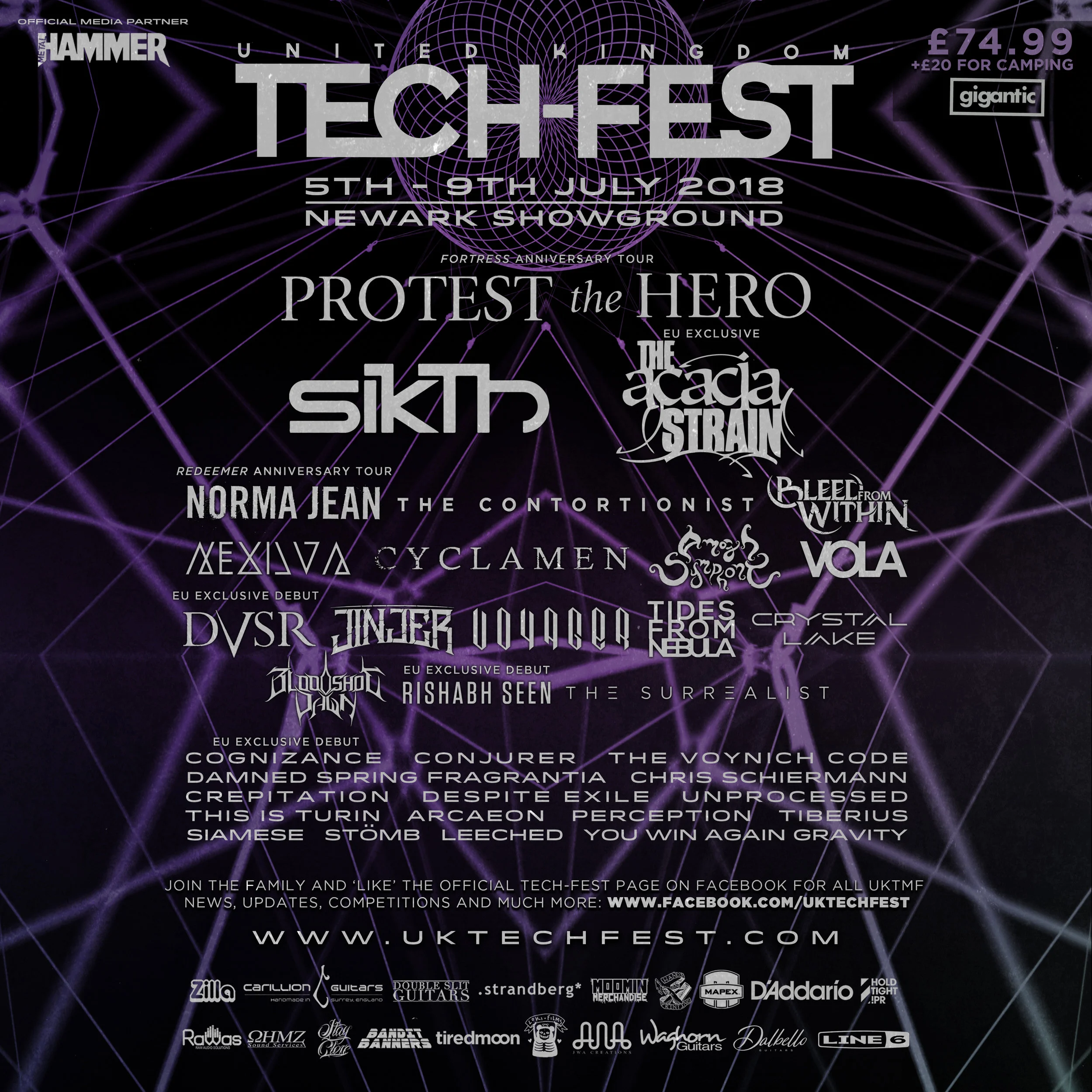  UK TECH-FEST announces PROTEST THE HERO, SIKTH, NORMA JEAN plus 12 more bands